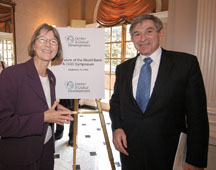 CGD President Nancy Birdsall and World Bank President Paul Wolfowitz