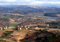 aerial view, Madagascar 
