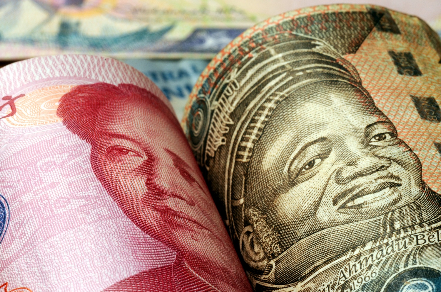 Image of Chinese Yuan and Nigerian Naira