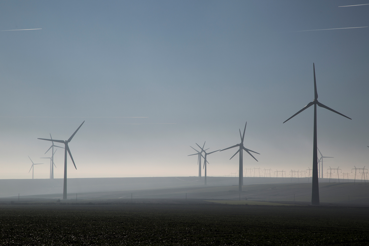 Wind turbines in Romania