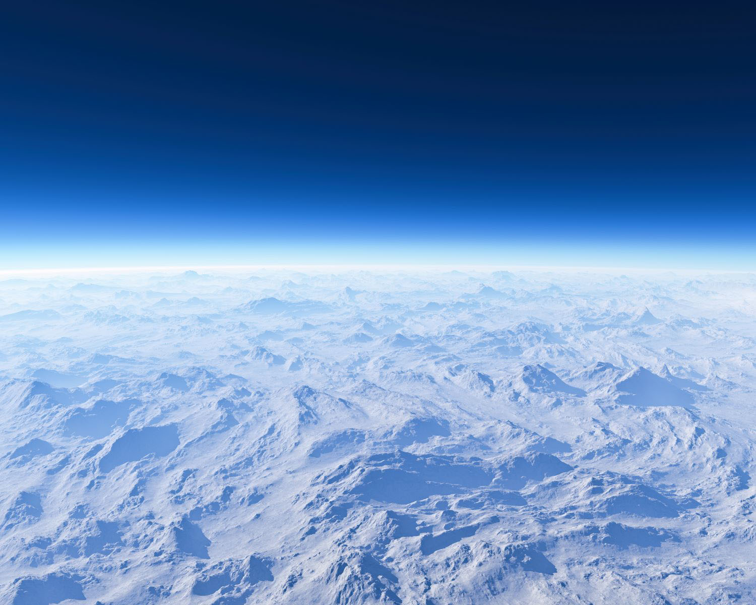 View of ozone layer