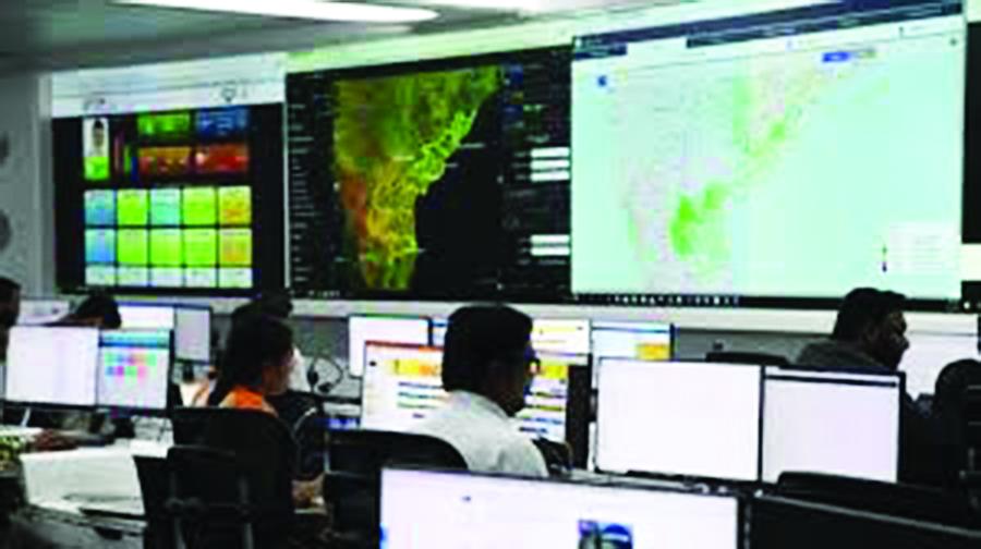 The real-time governance center in Andhra Pradesh.