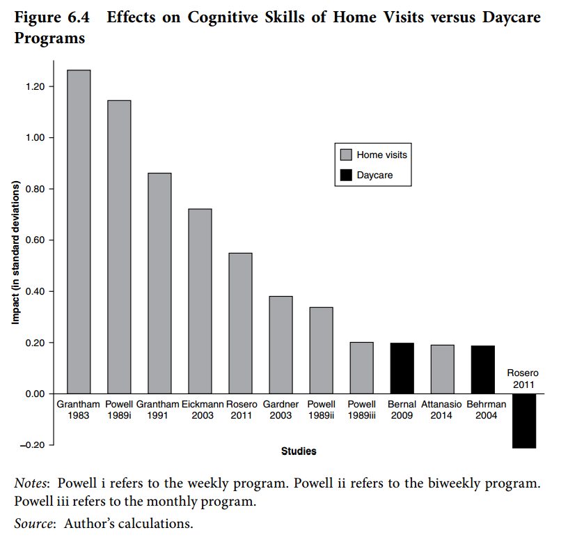 Home visits vs. Day care programs
