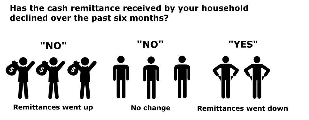 Has the cash remittance received by your household declined over past 6 months? 