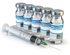 An image showing vials of a potential COVID-19 vaccine