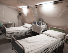 Image of a military field hospital